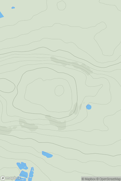 Thumbnail image for Beacon Fell [Lancashire, Cheshire and S Pennines] showing contour plot for surrounding peak